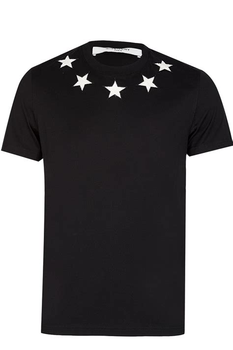 givenchy embroidered star t shirt|givenchy signature t shirt.